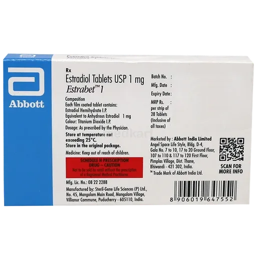 estrabet 1mg tablet 28's